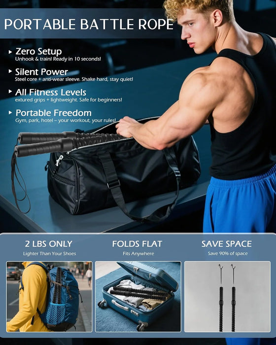 RopeX Portable Battle Rope Trainer
