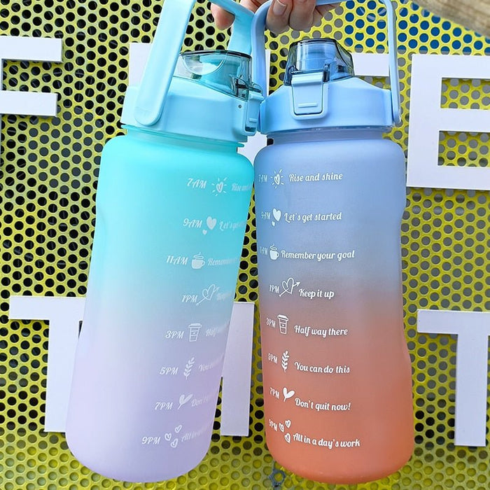 2L Motivational Two-Tone Water Bottle - Flamin' Fitness