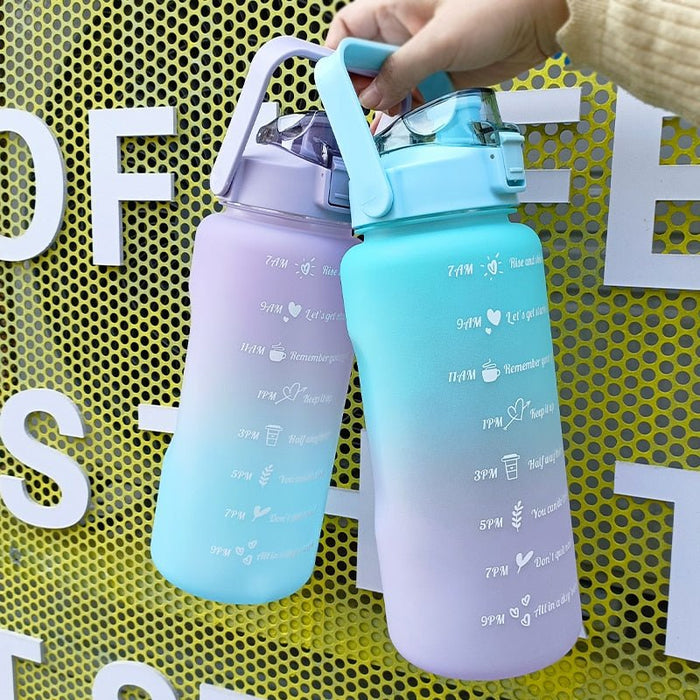 2L Motivational Two-Tone Water Bottle - Flamin' Fitness