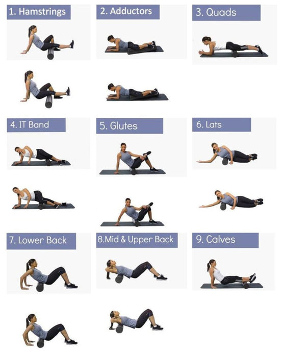 Foam Roller & Massage Ball Set - Flamin' Fitness