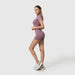 Sports Bra, Short Sleeve Top & Shorts Gym Set - Flamin' Fitness